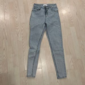 Meshki light wash high waisted jeans